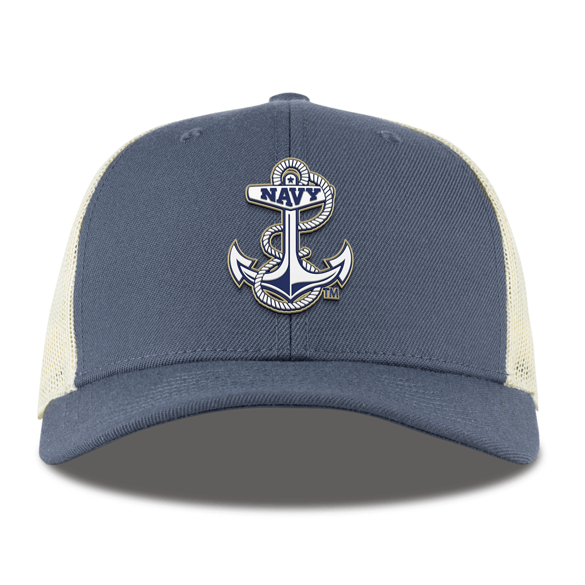 United States Naval Academy "Naval Academy Midshipman" Curved Trucker Light Navy