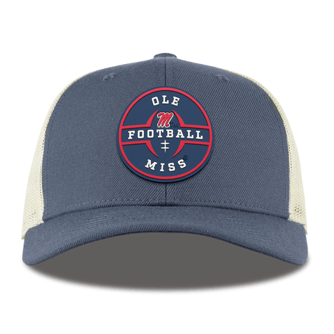 University of Mississippi "Ole Miss Football Legacy" Curved Trucker Light Navy