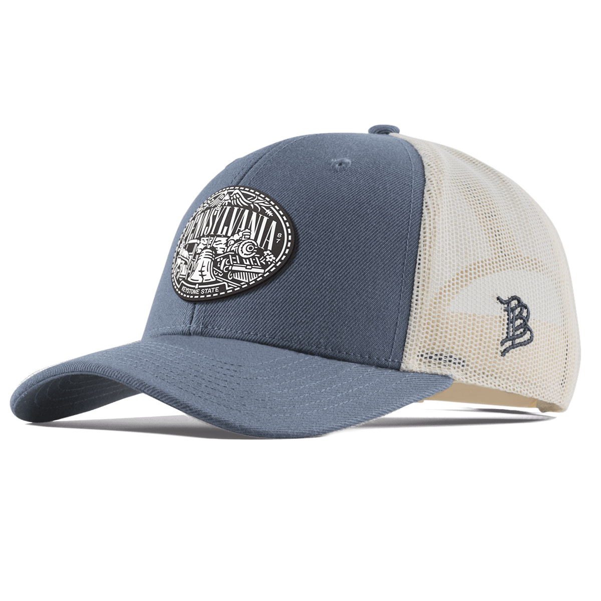 Pennsylvania Traveler Curved Trucker Light Navy