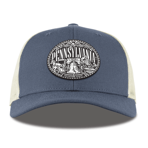 Pennsylvania Traveler Curved Trucker Light Navy