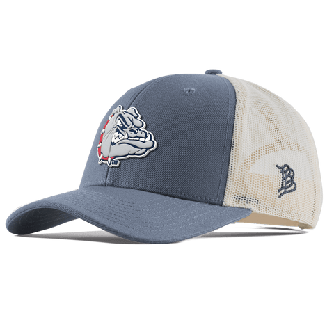 Gonzaga University "Spike The Bulldog" Curved Trucker Light Navy