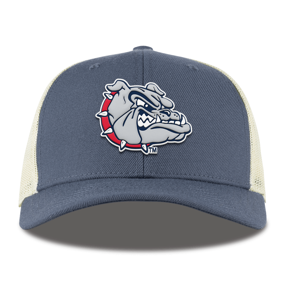 Gonzaga University "Spike The Bulldog" Curved Trucker Light Navy