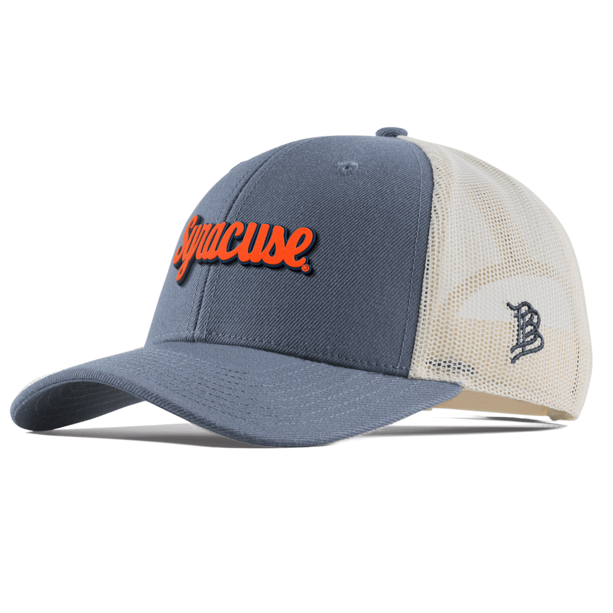 Syracuse University "Syracuse Throwback Script" Curved Trucker Light Navy