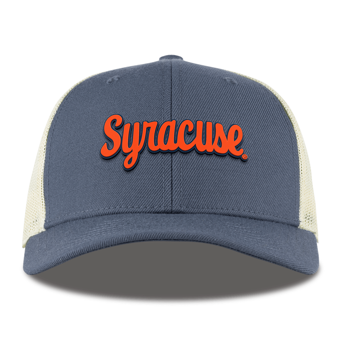 Syracuse University "Syracuse Throwback Script" Curved Trucker Light Navy