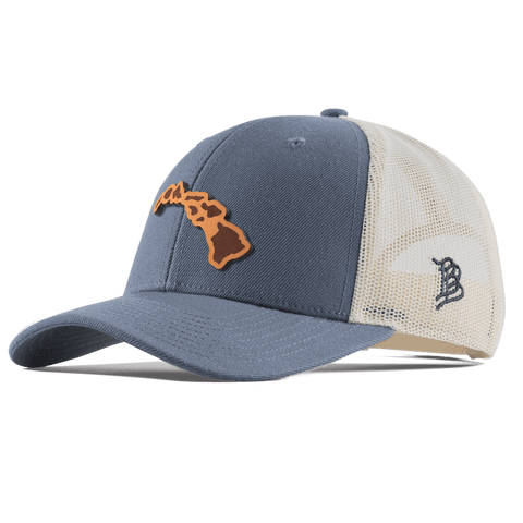 Hawaii 50 Curved Trucker Light Navy