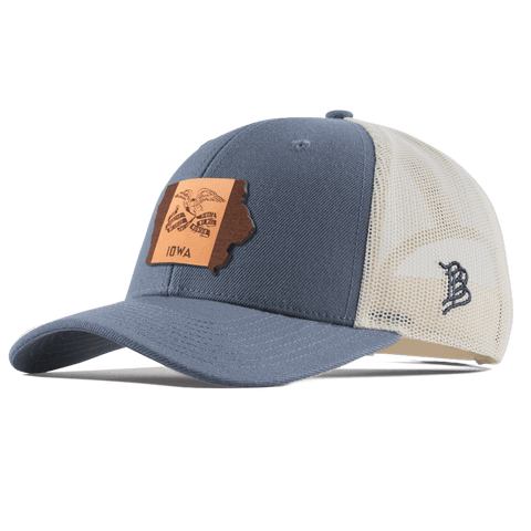 Iowa 29 Curved Trucker Light Navy