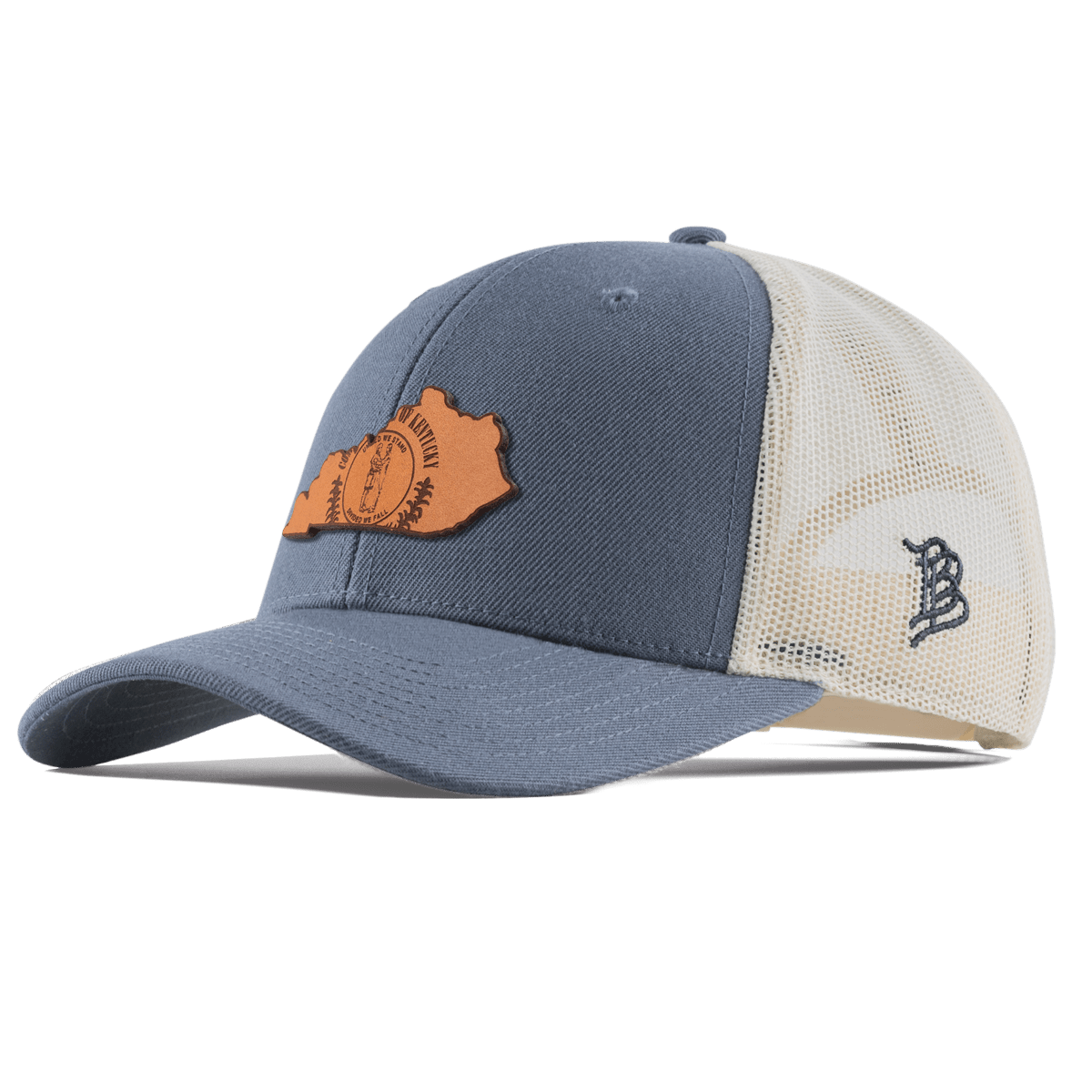 Kentucky 15 Curved Trucker Light Navy