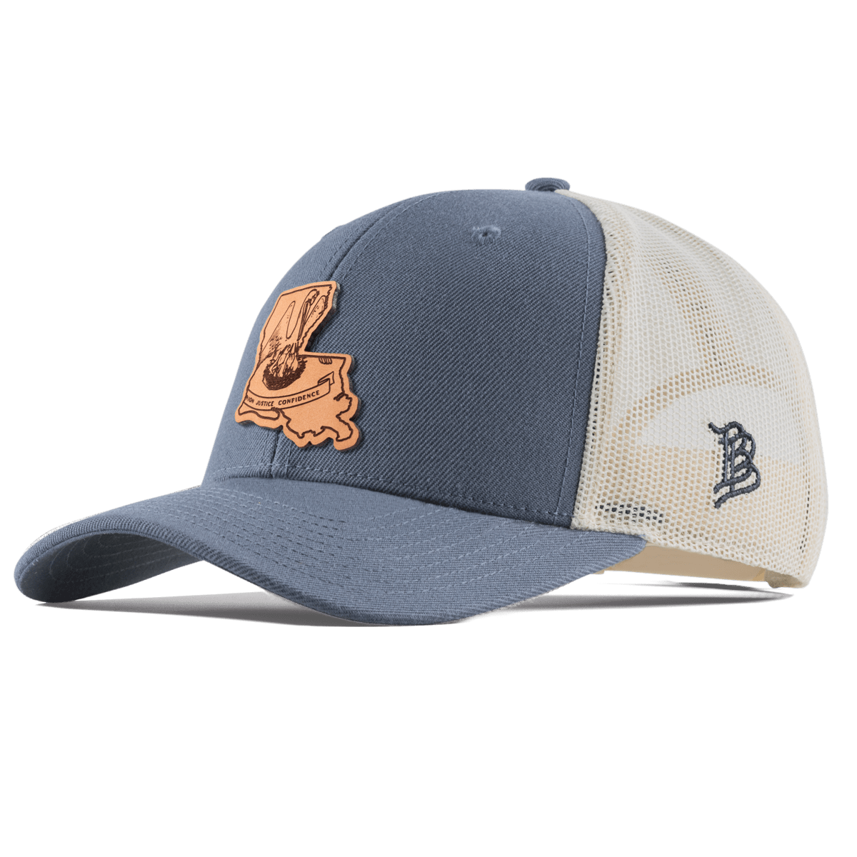 Louisiana 18 Curved Trucker Light Navy