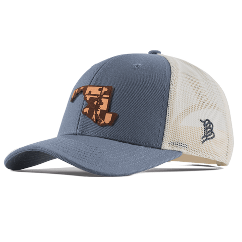 Maryland 7 Curved Trucker Light Navy
