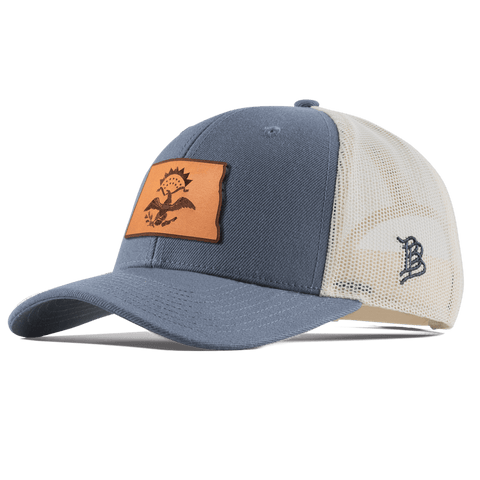 North Dakota 39 Curved Trucker Light Navy