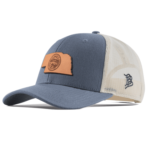 Nebraska 37 Curved Trucker Light Navy