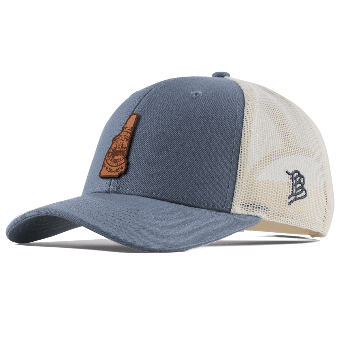 New Hampshire 9 Curved Trucker Light Navy