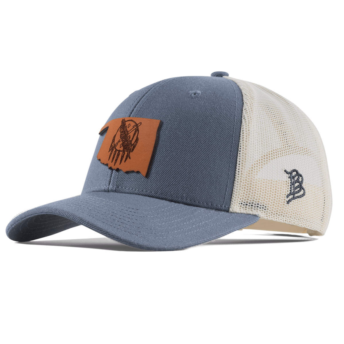 Oklahoma 46 Curved Trucker Light Navy