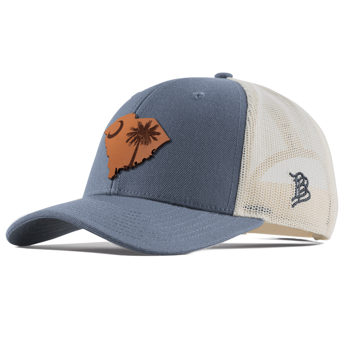 South Carolina 8 Curved Trucker Light Navy