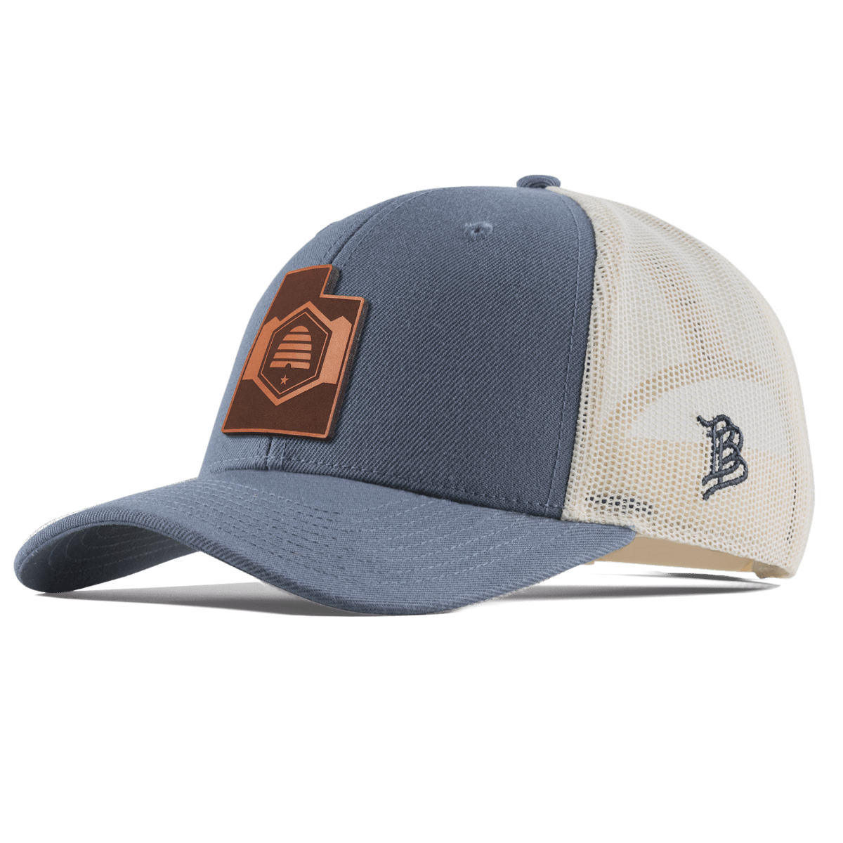 Utah 45 Curved Trucker Light Navy