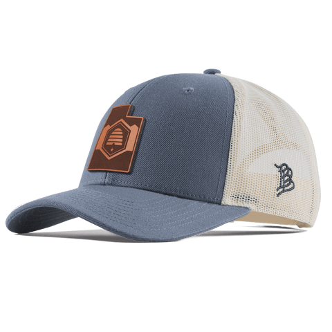 Utah 45 Curved Trucker Light Navy