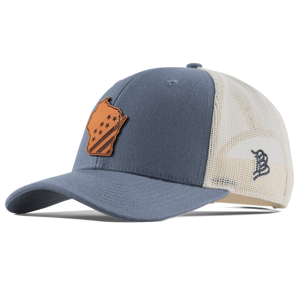 Wisconsin 30 Curved Trucker Light Navy