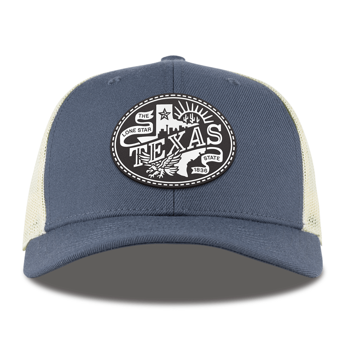 Texas Traveler Curved Trucker Light Navy