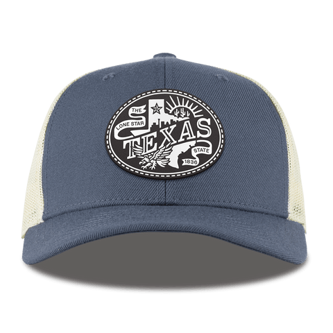 Texas Traveler Curved Trucker Light Navy