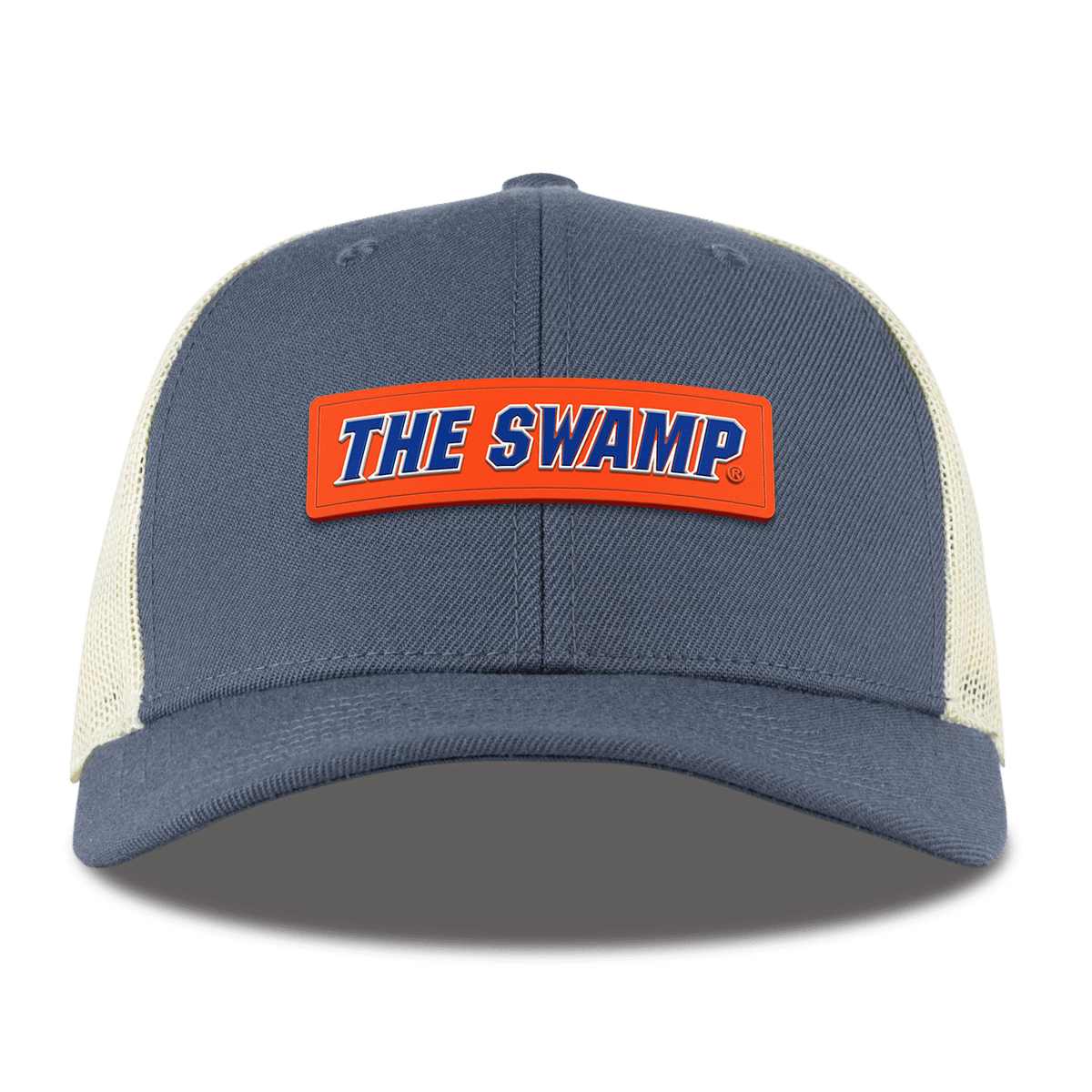 University of Florida "The Swamp" Curved Trucker Light Navy