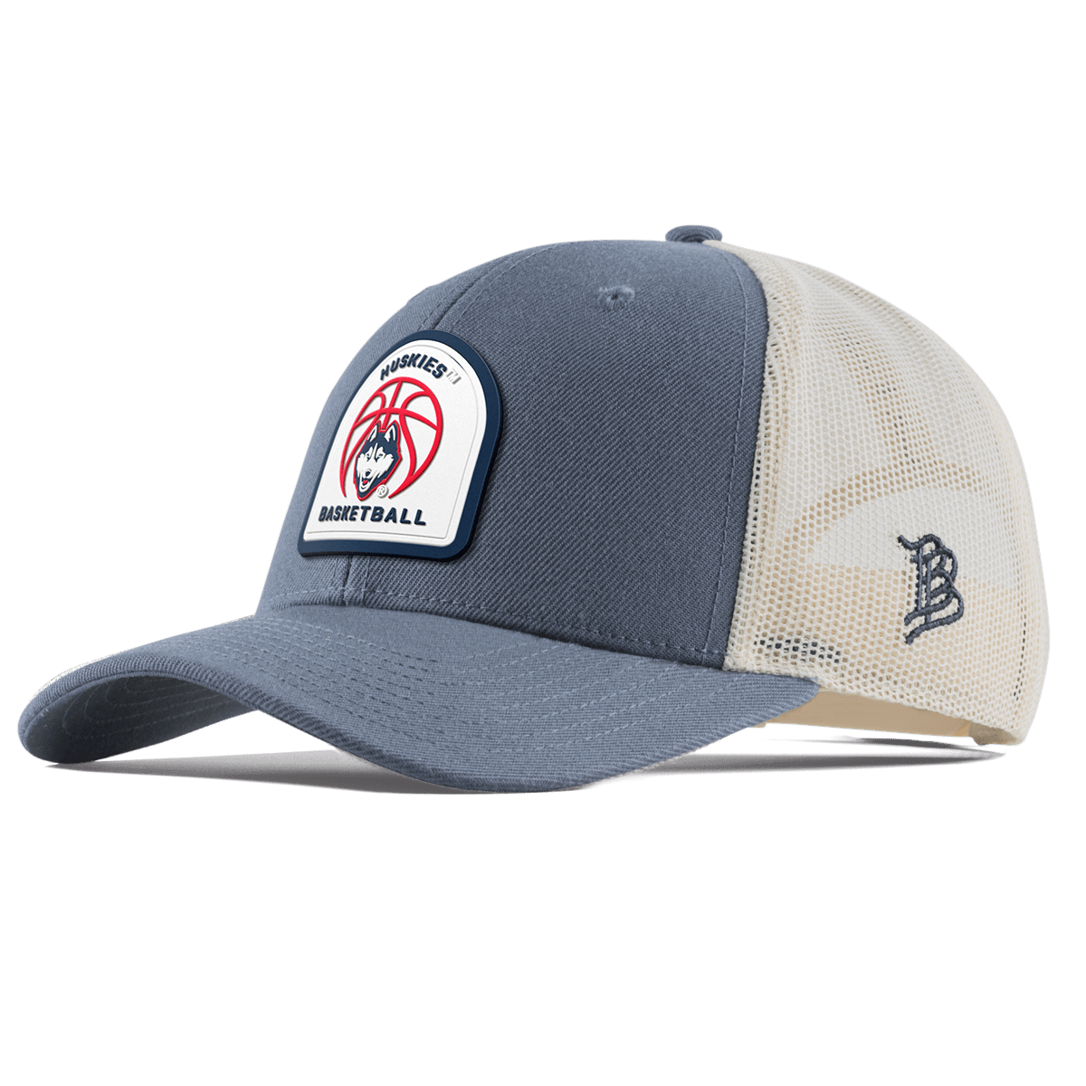 University of Connecticut "UConn Basketball" Curved Trucker Light Navy