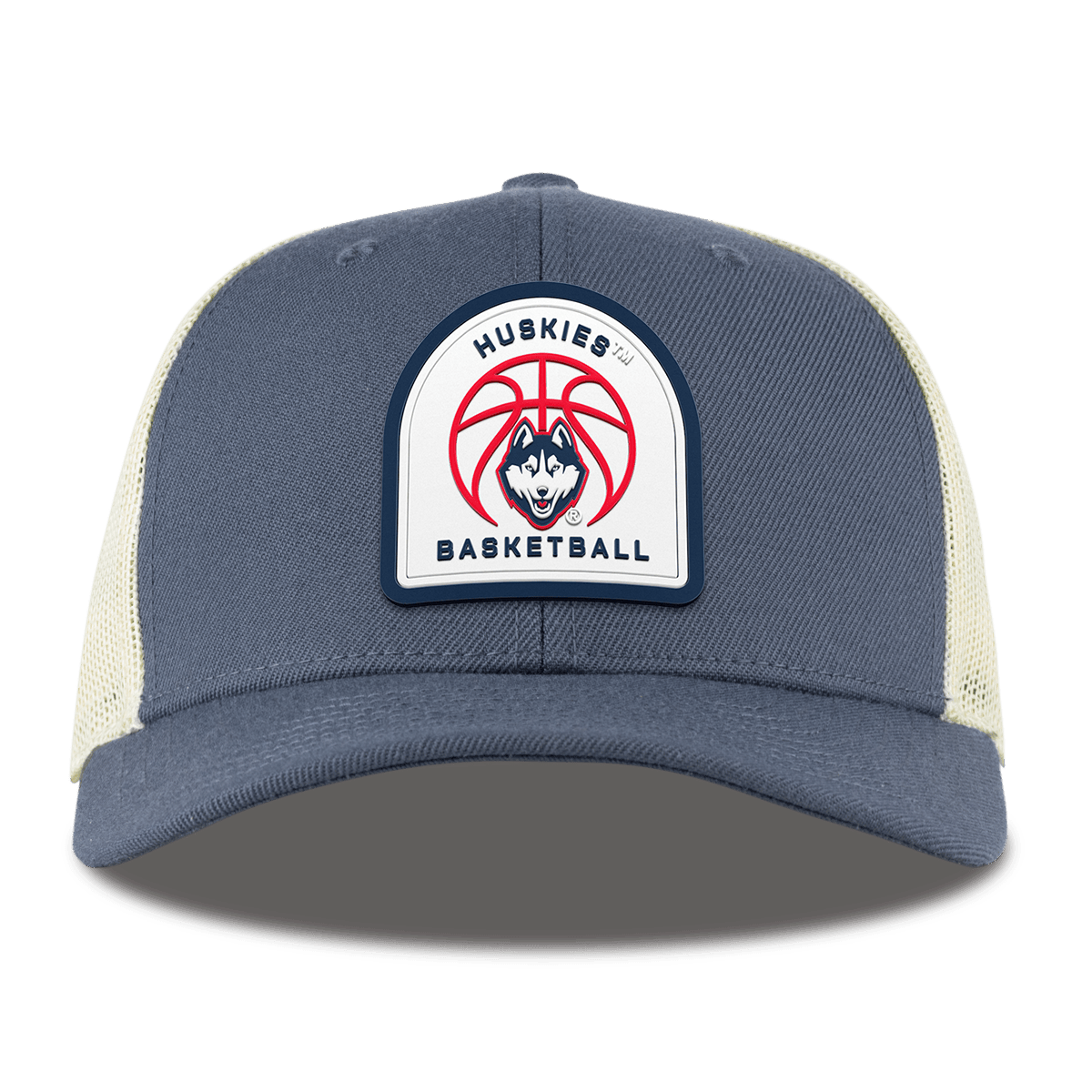 University of Connecticut "UConn Basketball" Curved Trucker Light Navy