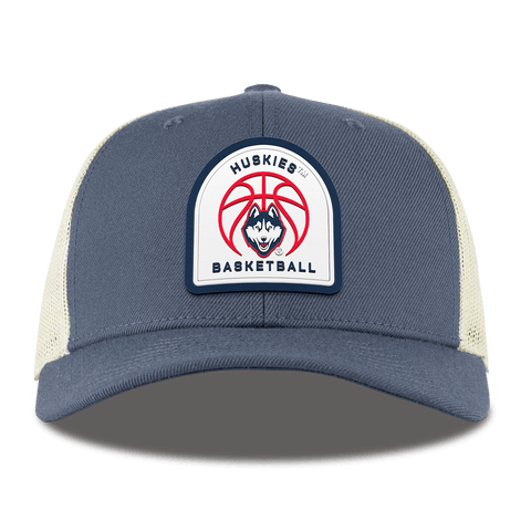 University of Connecticut "UConn Basketball" Curved Trucker Light Navy