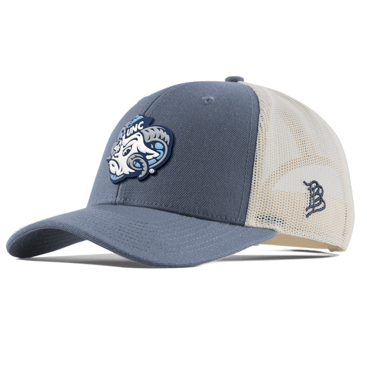 University of North Carolina "UNC Rameses" Curved Trucker Light Navy