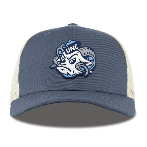 University of North Carolina "UNC Rameses" Curved Trucker Light Navy