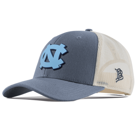 University of North Carolina "UNC Team Logo Carolina Blue" Curved Trucker Light Navy
