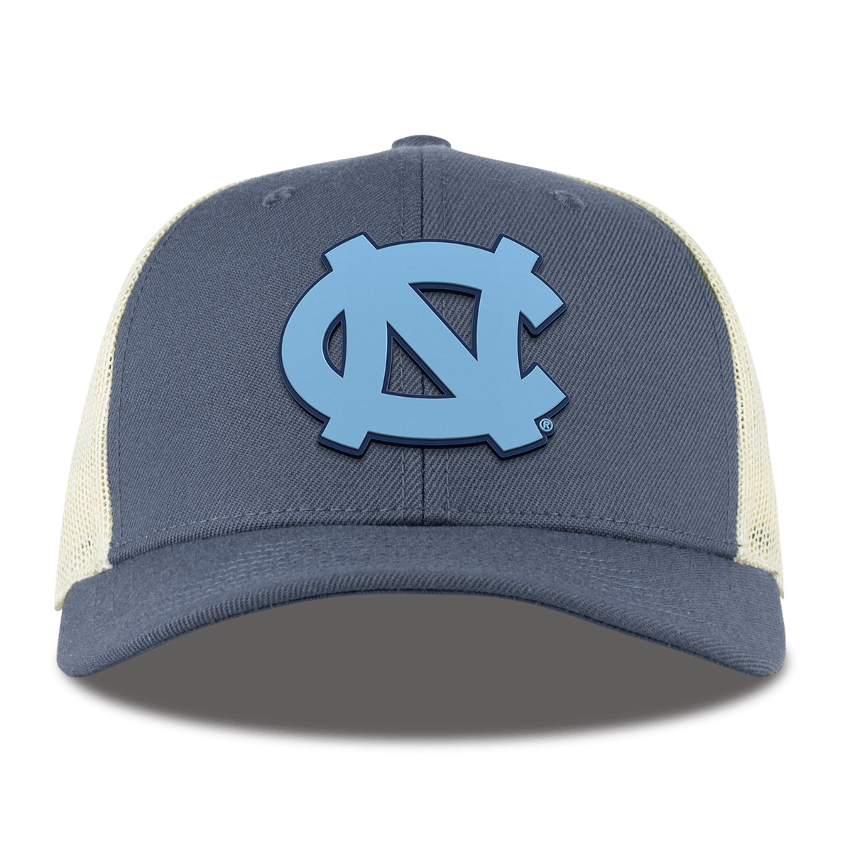 University of North Carolina "UNC Team Logo Carolina Blue" Curved Trucker Light Navy