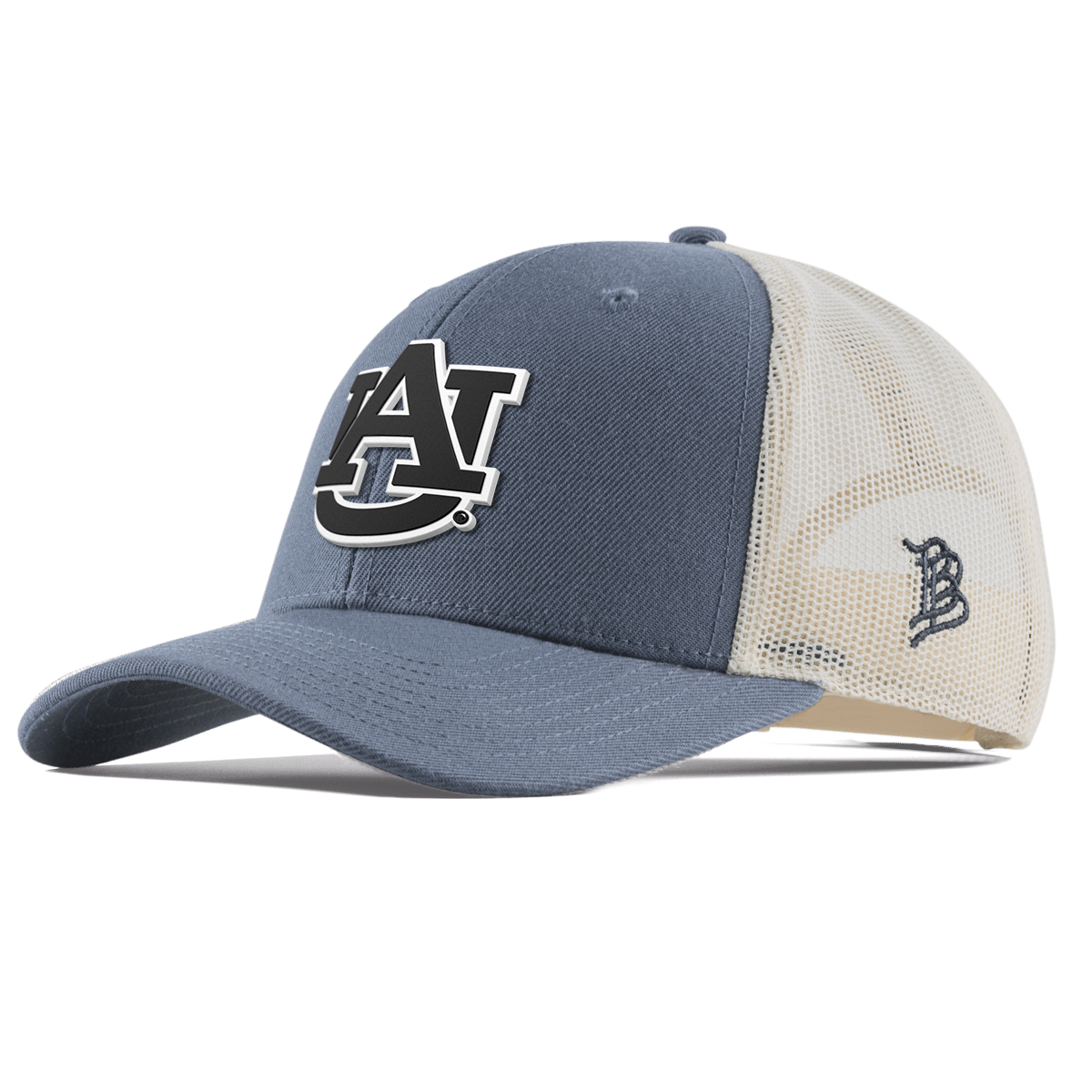 Auburn University "Vintage Auburn Team Logo" Curved Trucker Light Navy