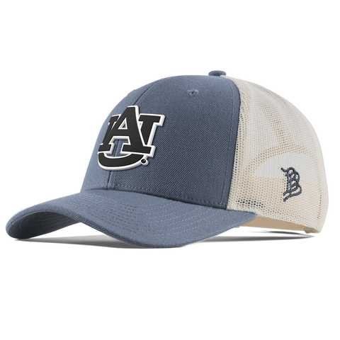 Auburn University "Vintage Auburn Team Logo" Curved Trucker Light Navy