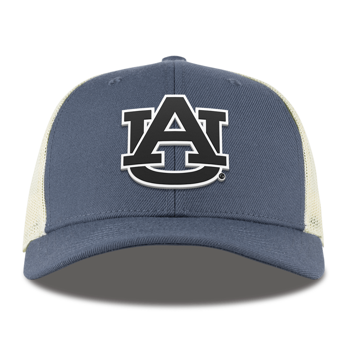 Auburn University "Vintage Auburn Team Logo" Curved Trucker Light Navy