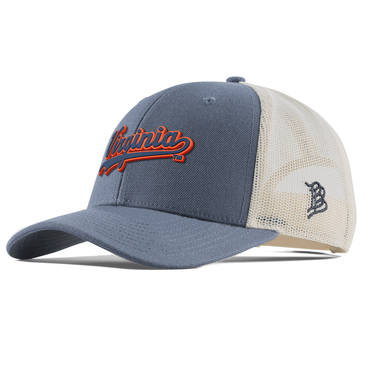 University of Virginia "Virginia Script" Curved Trucker Light Navy