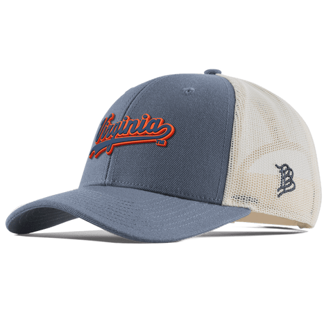 University of Virginia "Virginia Script" Curved Trucker Light Navy