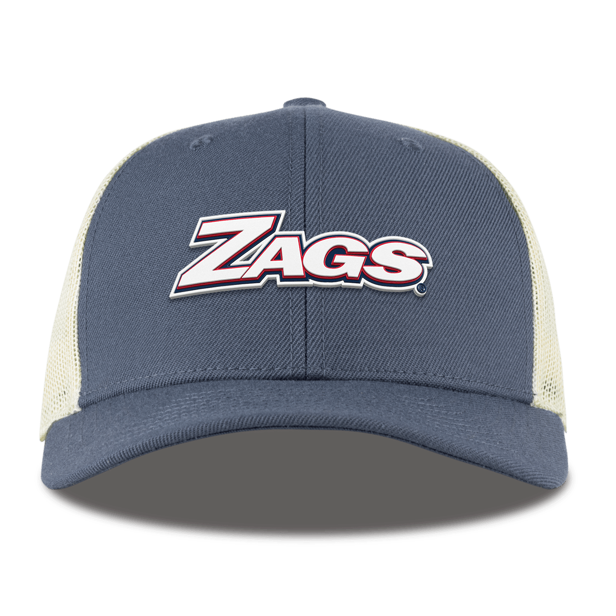 Gonzaga University "Zags Block" Curved Trucker Light Navy