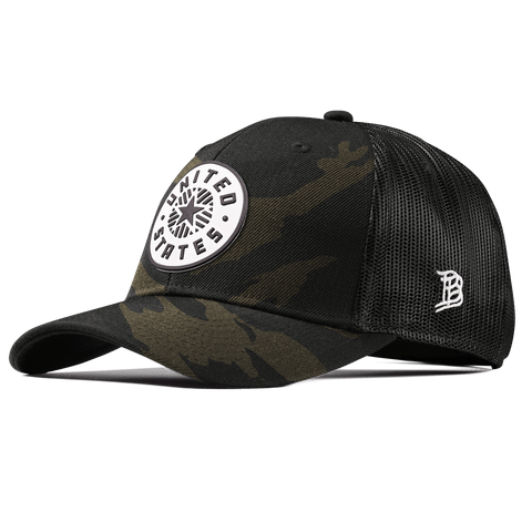 Anthem PVC Curved Trucker Midnight Camo