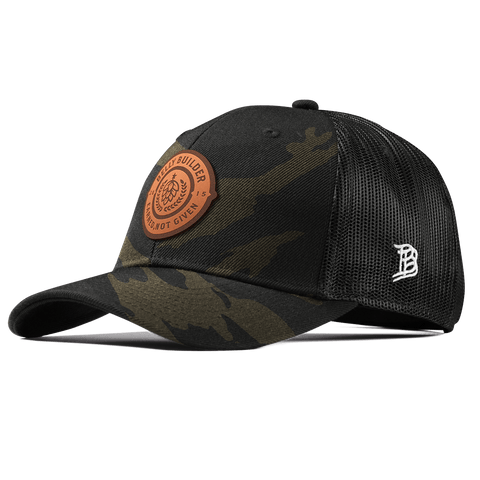 Belly Builder Curved Trucker Midnight Camo