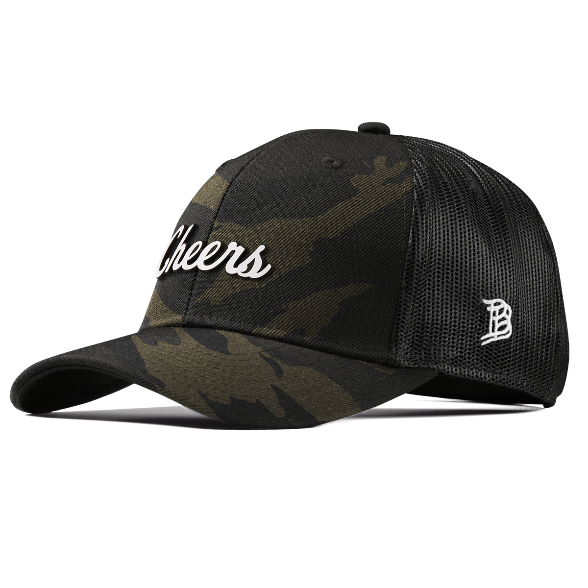 Cheers Curved Trucker Midnight Camo