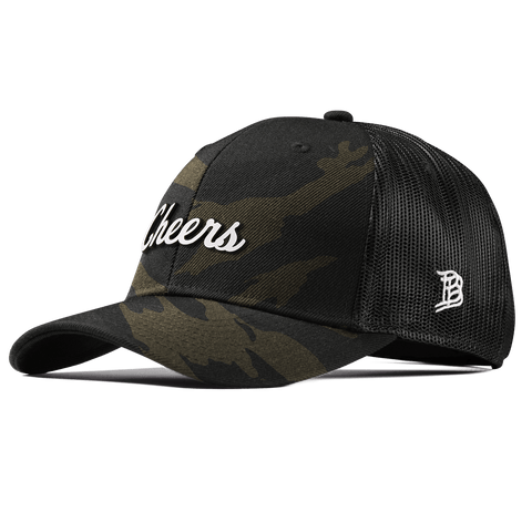 Cheers Curved Trucker Midnight Camo