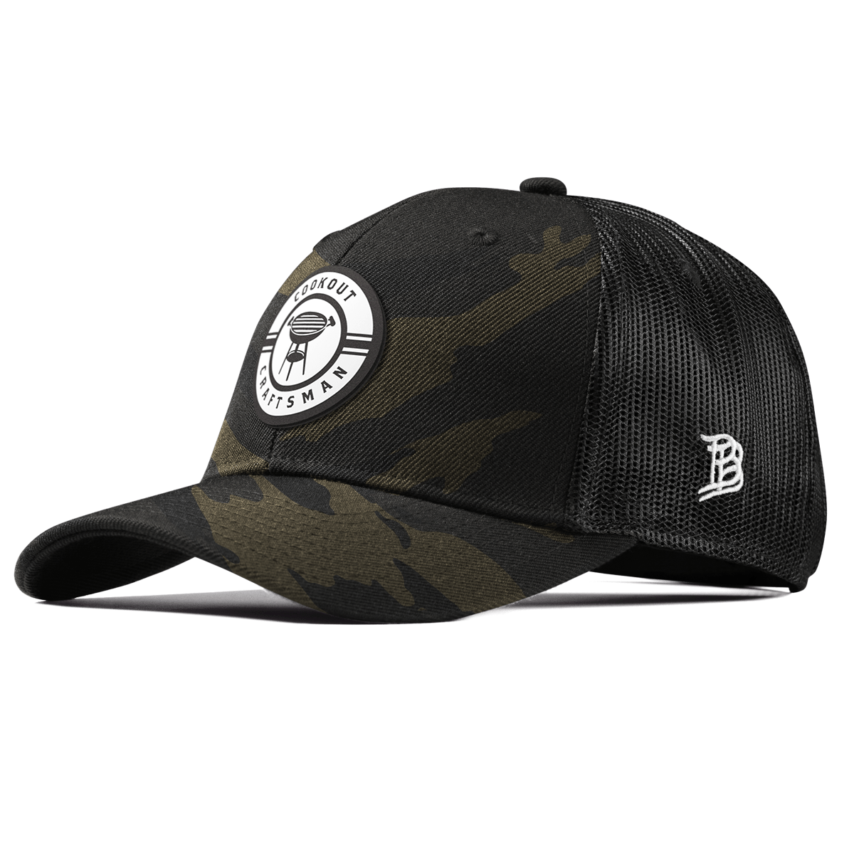 Cookout Craftsman Curved Trucker Midnight Camo