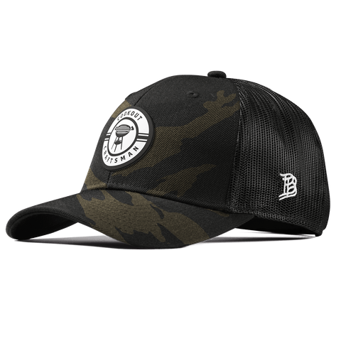 Cookout Craftsman Curved Trucker Midnight Camo