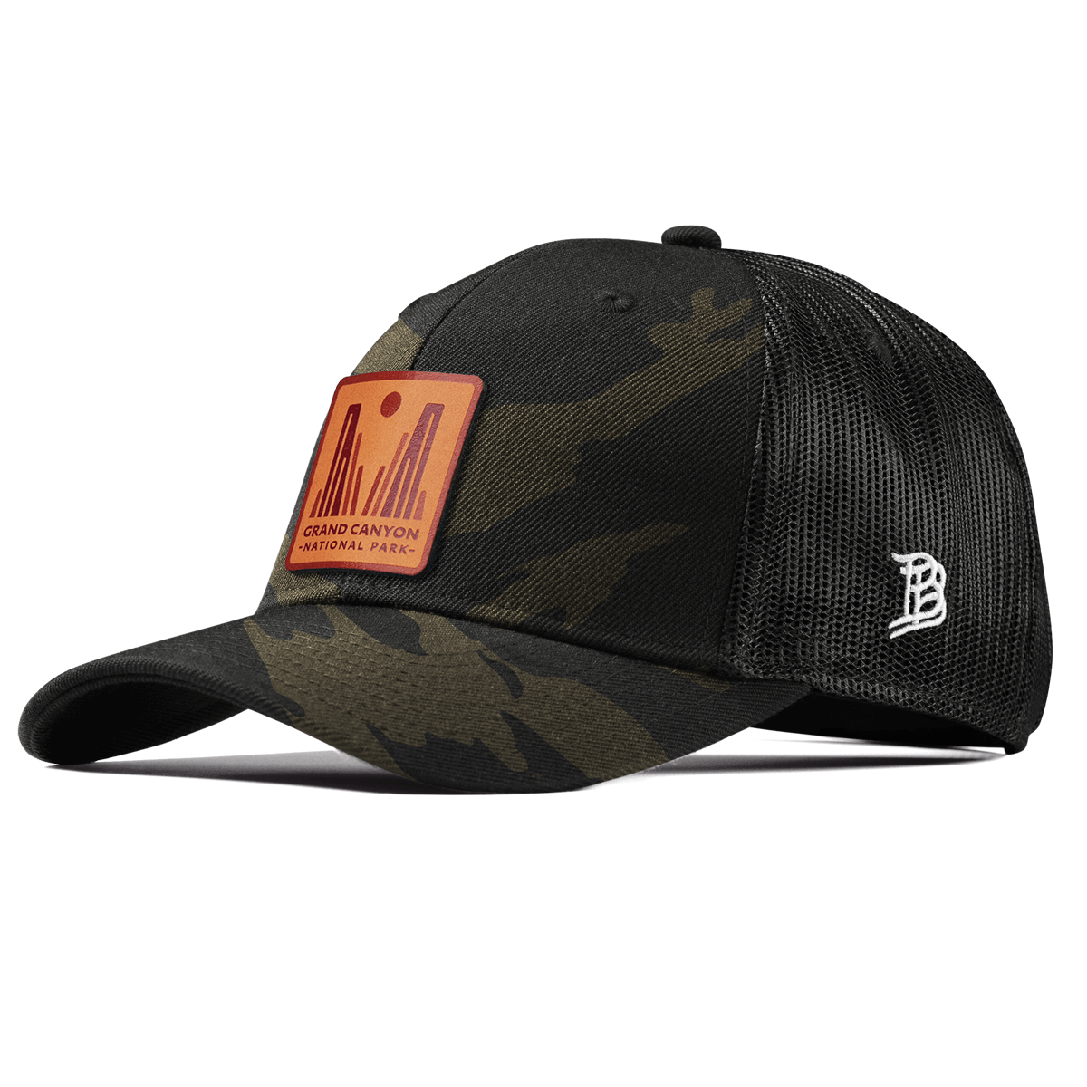 Grand Canyon National Park Curved Trucker Midnight Camo