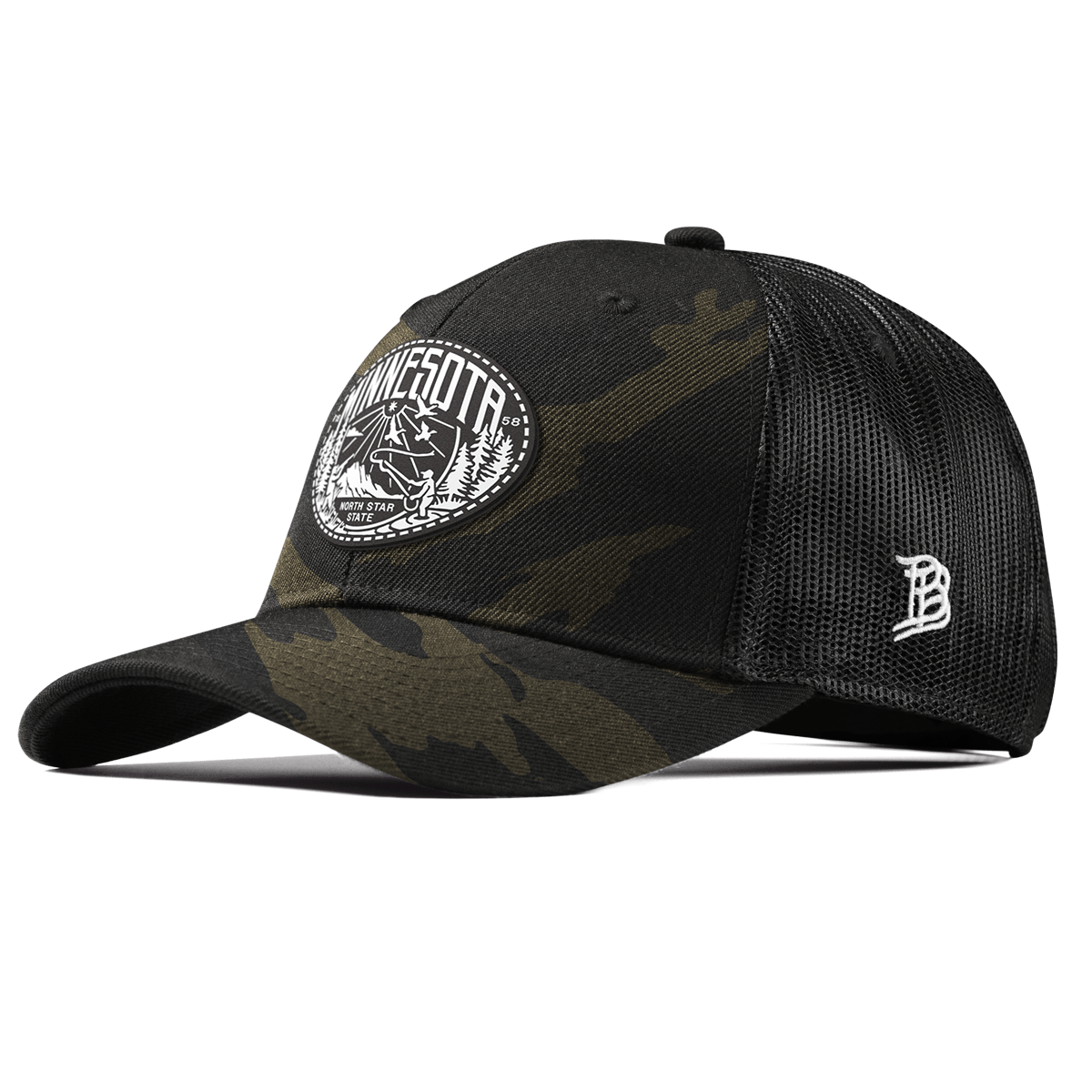Minnesota Traveler Curved Trucker Midnight Camo