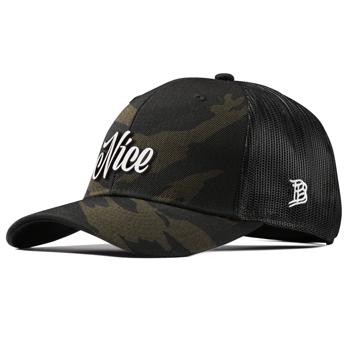 Nice Curved Trucker Midnight Camo