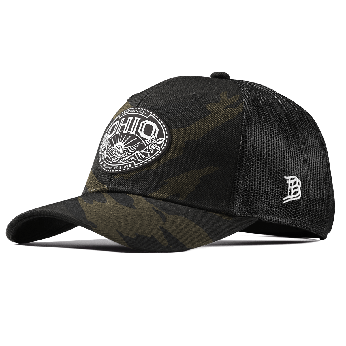 Ohio Traveler Curved Trucker Midnight Camo
