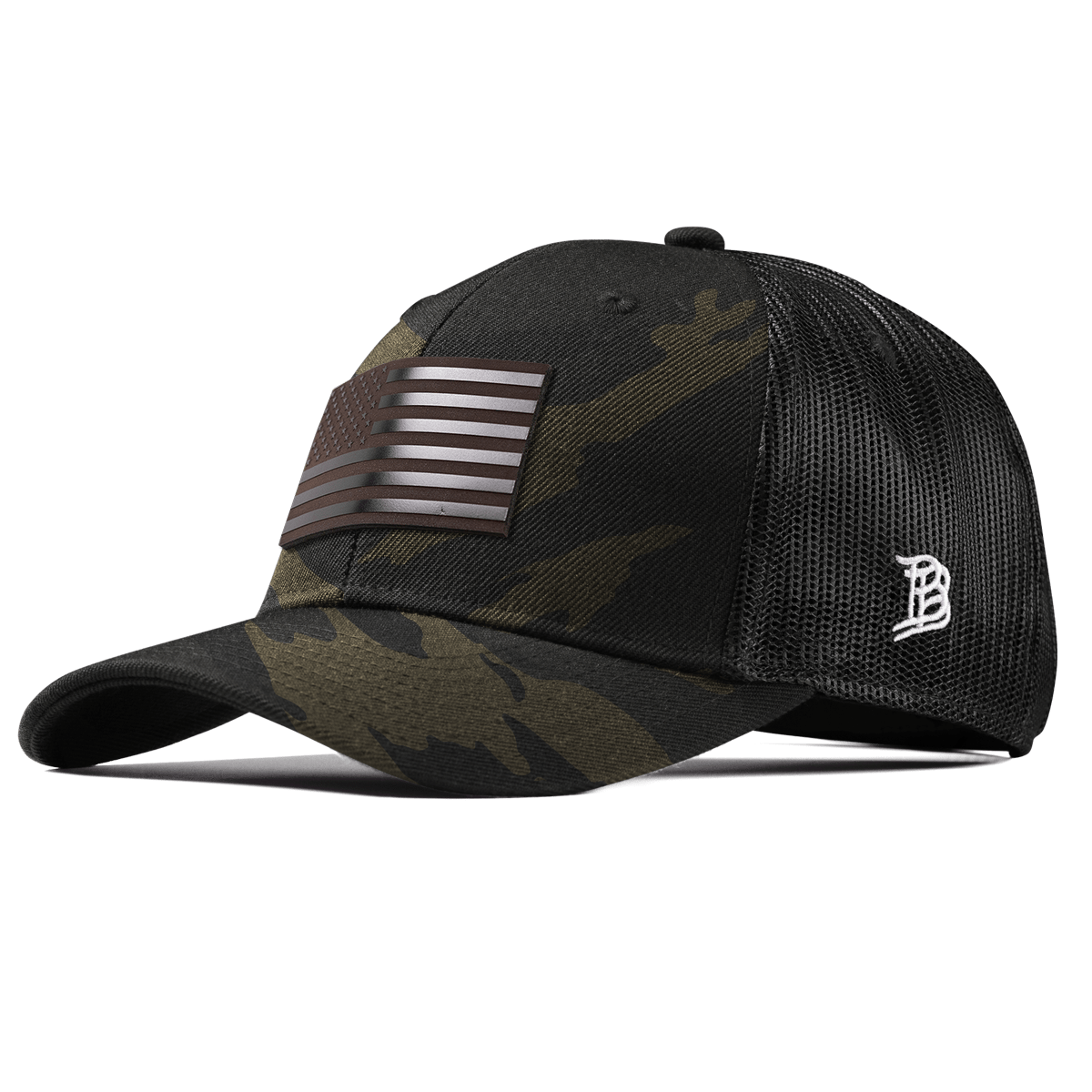 Old Glory Midnight Curved Trucker Midnight Camo