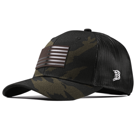 Old Glory Midnight Curved Trucker Midnight Camo