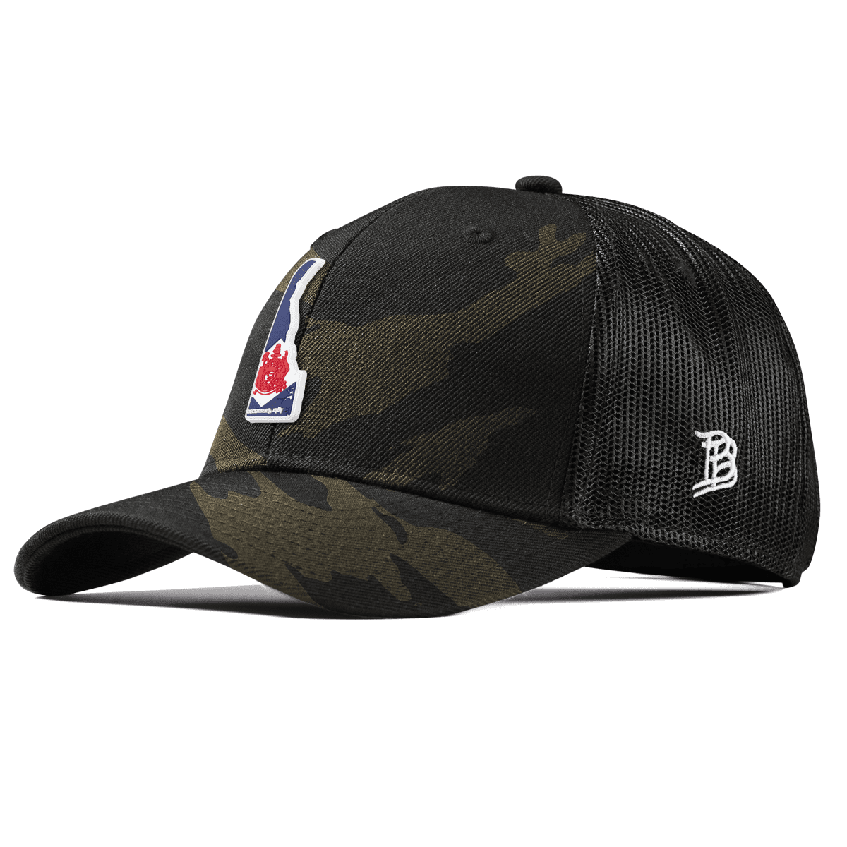 Delaware Patriot Series Curved Trucker Midnight Camo